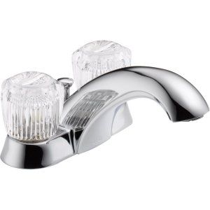 Delta Faucet 2522LF Classic Two Handle Centerset Bathroom Faucet