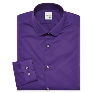 JF J.Ferrar JF J. Ferrar Super Slim Cotton Dress Shirt, Purple, Mens