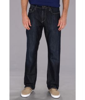 Mavi Jeans Matt Mid Rise Straight Leg in Deep Kensington Mens Jeans (Black)