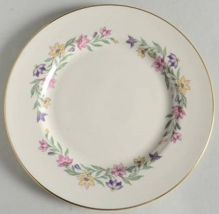 Pickard Garland Salad Plate, Fine China Dinnerware   Inner Pastel Floral Band, G