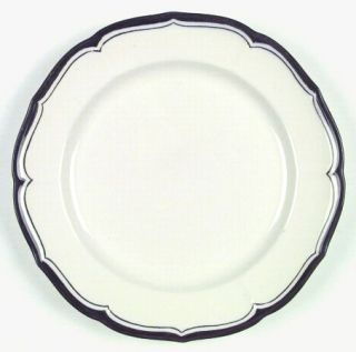 Metlox   Poppytrail   Vernon La Mancha White Dinner Plate, Fine China Dinnerware