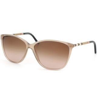 Burberry Womens Be 4117 301213 Sand Plastic Cat eye Sunglasses