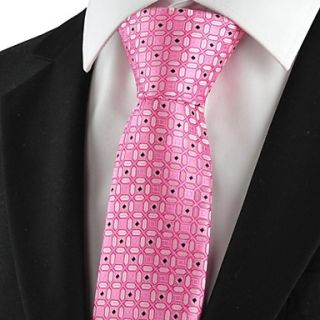 Tie New Graphic Pink Mens Tie Suit Necktie Formal Wedding Party Holiday Gift