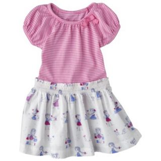 Cherokee Infant Toddler Girls Short Sleeve Dress   Strawberry Shake 12 M