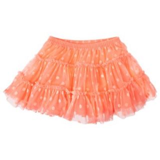 Cherokee Infant Toddler Girls Full Polkadot Skirt   Peach 18 M