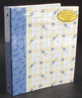 Pfaltzgraff Summer Breeze Recipe Book, Fine China Dinnerware   Blue Flowers, Yel