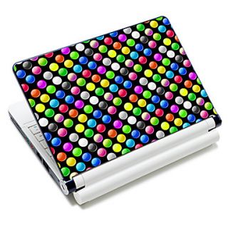 Colorful Round Dot Pattern Laptop Notebook Cover Protective Skin Sticker For 10/15 Laptop 18669