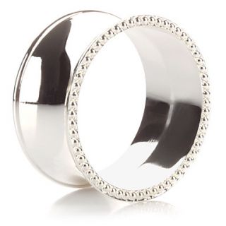 Set of 4 Modern Luxury Zinc Alloy Napkin Ring