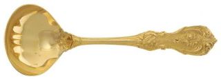 Reed & Barton Francis I Gold Vermeil (Sterling) Gravy Ladle, Solid Piece   Sterl
