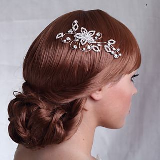 Hand made Alloy Hair Combs with Rhinestone for Wedding/Special Occasion Headpieces