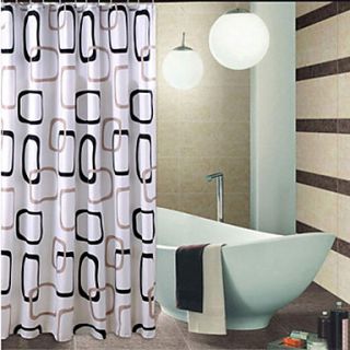Shower Curtain Polyester Geometry Pattern