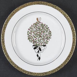 Nikko Gold Filigree Accent Salad Plate, Fine China Dinnerware   Fine China,Gold