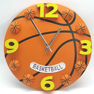 12H Modern Style Basketball Wall Clock