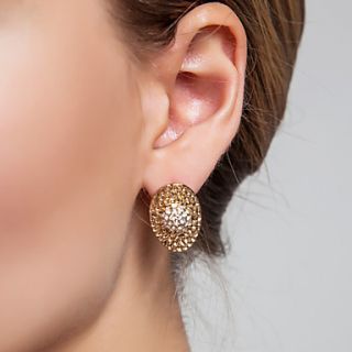Elegant Alloy With Rhinestone Womens Earrings