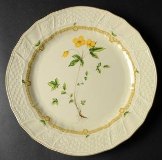 Mikasa Royalty Dinner Plate, Fine China Dinnerware   Fine Ivory,Yellow Floral Ce