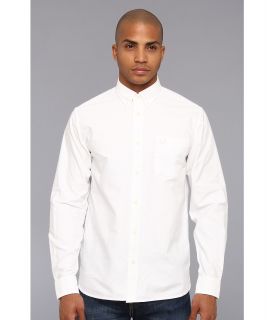 Fred Perry Classic Oxford L/S Shirt Mens Long Sleeve Button Up (White)