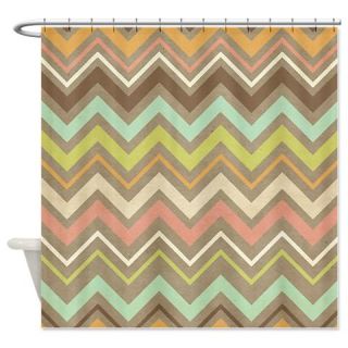  Pretty Zigzag Pattern Shower Curtain  Use code FREECART at Checkout
