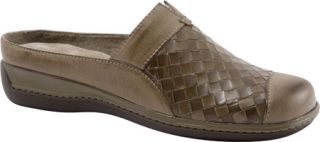 Womens SoftWalk San Marcos Woven   Stone Burnished Veg Kid Leather Casual Shoes