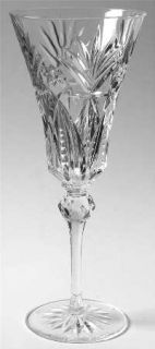 Cristal DArques Durand Vincennes Water Goblet   Cut Star/Arch & Fan Design