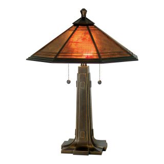 Dale Tiffany Camillo Mica Table Lamp, Amber