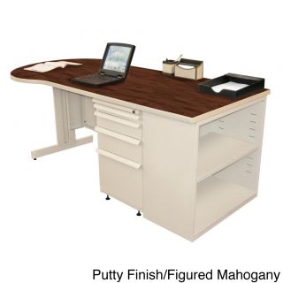 Marvel Zapf Office Desk With Built in Bookcase (75 X 30)