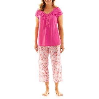 Earth Angels Pajama Set, Pink, Womens