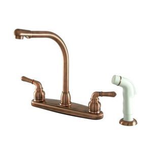Elements of Design EB756 Magellan Two Handle Centerset Kitchen Faucet With Spray