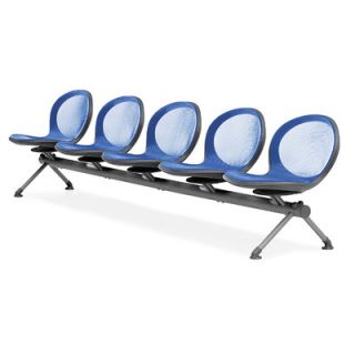 OFM Net Series Five Chair Beam Seating NB 5 Color: Marine