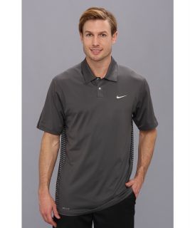 Nike Golf Tiger Woods Engineered Stripe Polo Mens Short Sleeve Knit (Black)