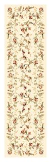Lyndhurst Collection Floral Beige Runner (23 X 8) (IvoryPattern: FloralMeasures 0.375 inch thickTip: We recommend the use of a non skid pad to keep the rug in place on smooth surfaces.All rug sizes are approximate. Due to the difference of monitor colors,