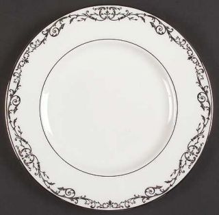 Lenox China Coronet Platinum Accent Luncheon Plate, Fine China Dinnerware   Plat