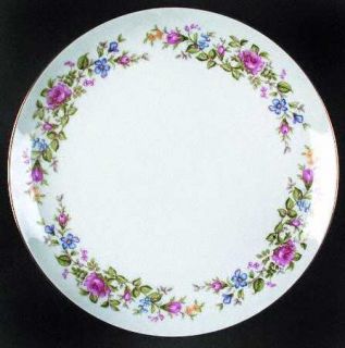 Wentworth Montclair (Coupe) Dinner Plate, Fine China Dinnerware   Pink&Blue Flor