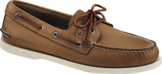Mens Sperry Top Sider A/O 2 Eye Burnished   Tan/Tan Burnished Leather Sailing S