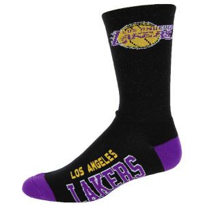 Los Angeles Lakers For Bare Feet Deuce Crew 504 Socks