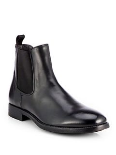 To Boot New York Smooth Leather Ankle Boots   Black
