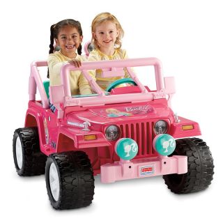 Fisher Price Power Wheels Barbie Jammin Jeep Battery Powered Riding Toy