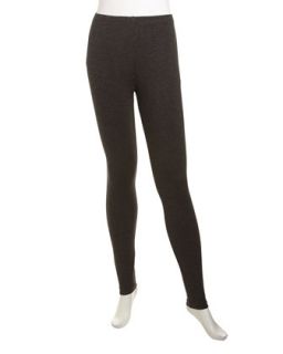 Stretch Jersey Leggings, Charcoal