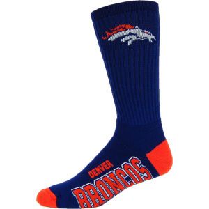 Denver Broncos For Bare Feet Deuce Crew 504 Socks