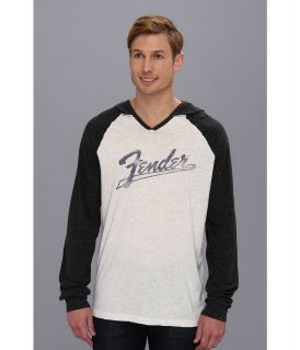 Lucky Brand Fender Baseball Mens Long Sleeve Pullover (White)