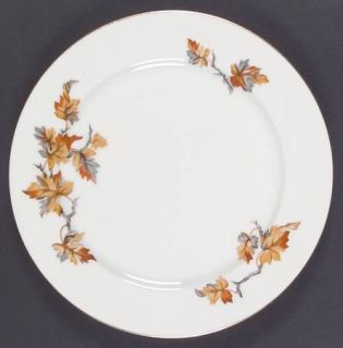 Craftsman (Japan) Golden Autumn Dinner Plate, Fine China Dinnerware   Orange/Yel