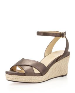 Kellen Espadrille Platform Sandal, Dark Chocolate