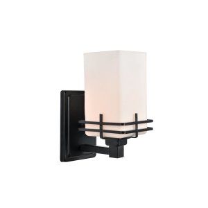 Lite Source LIS LS 16382 Delores Wall Lamp with Frost Glass Shade