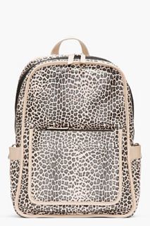 Marc By Marc Jacobs Ssense Exclusive Beige And Black Leopardmania Leather Backpack