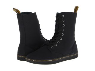 Dr. Martens Stratford 9 Eye Fold Down Boot Womens Lace up Boots (Black)