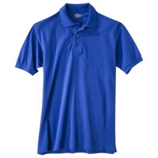 Dickies Young Mens School Uniform Short Sleeve Pique Polo   Royal Blue M