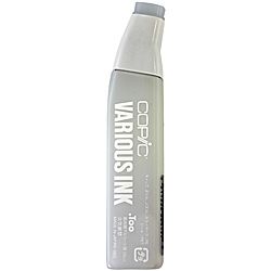 Copic Cool Grey Various Ink Refill For Sketch And Ciao (Cool GreyRefills offer the ability to custom mix colorsMeasurements are marked on the bottleTip is angled for accurate fillingOne bottle of permanent ink will refill a Ciao marker 13 times and Sketch