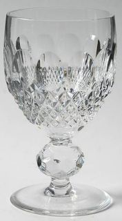 Spode Maureen Wine Glass   Clear, Thumbprint & Crosshatch Cut Bowl