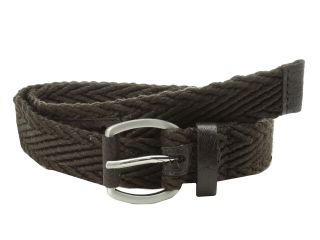 Ben Sherman Herringbone Webbing Leather Belt Mens Belts (Brown)