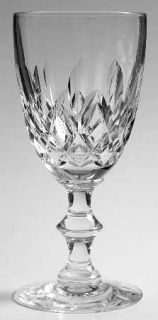 Hawkes Cornwall Water Goblet   Stem #7330,Cut Criss Cross & Vertical