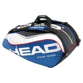 Head Tour Team Monstercombi Tennis Bag Blue and White